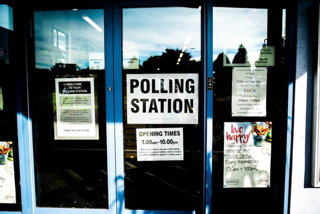 a polling station