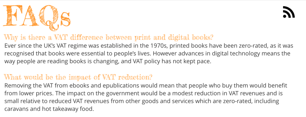 Removing the VAT from ebooks and epublications would mean that people who buy them would benefit from lower prices